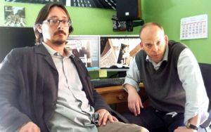 Los autores y directores Daniel Suberviola y Luis Felipe Torrente