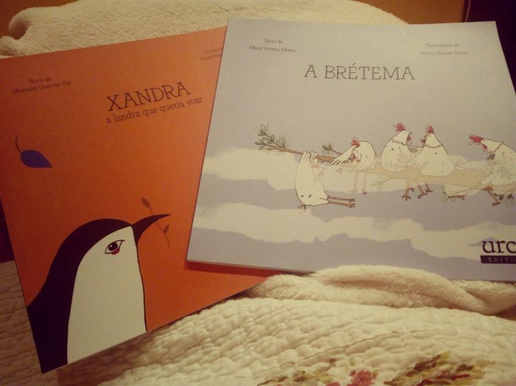Os libros perfectos para soñar: "A Brétema" de María José Moreno e "Xandra a landra que quería voar" de Mercedes Queixas Zas