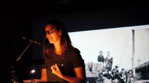 A poeta Antía Otero na pasada edición do Entreverbas